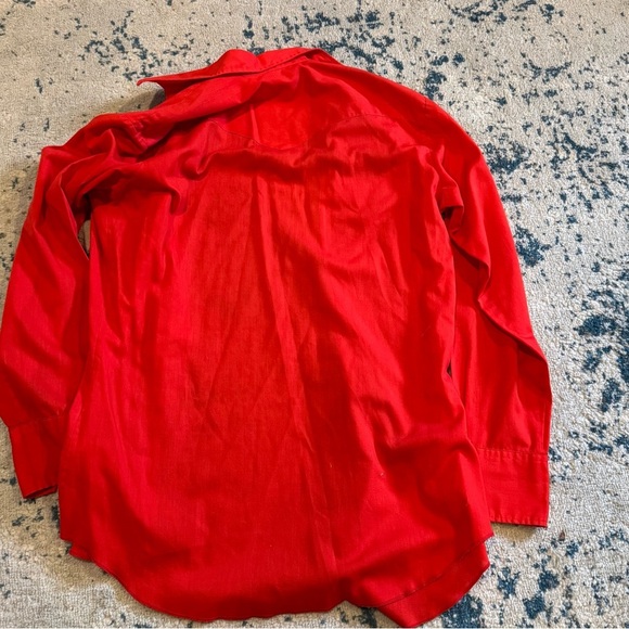 Vintage H Bar C Western Red Pearl Button Men’s Shirt 15 1/2 - 34 California - Picture 3 of 6
